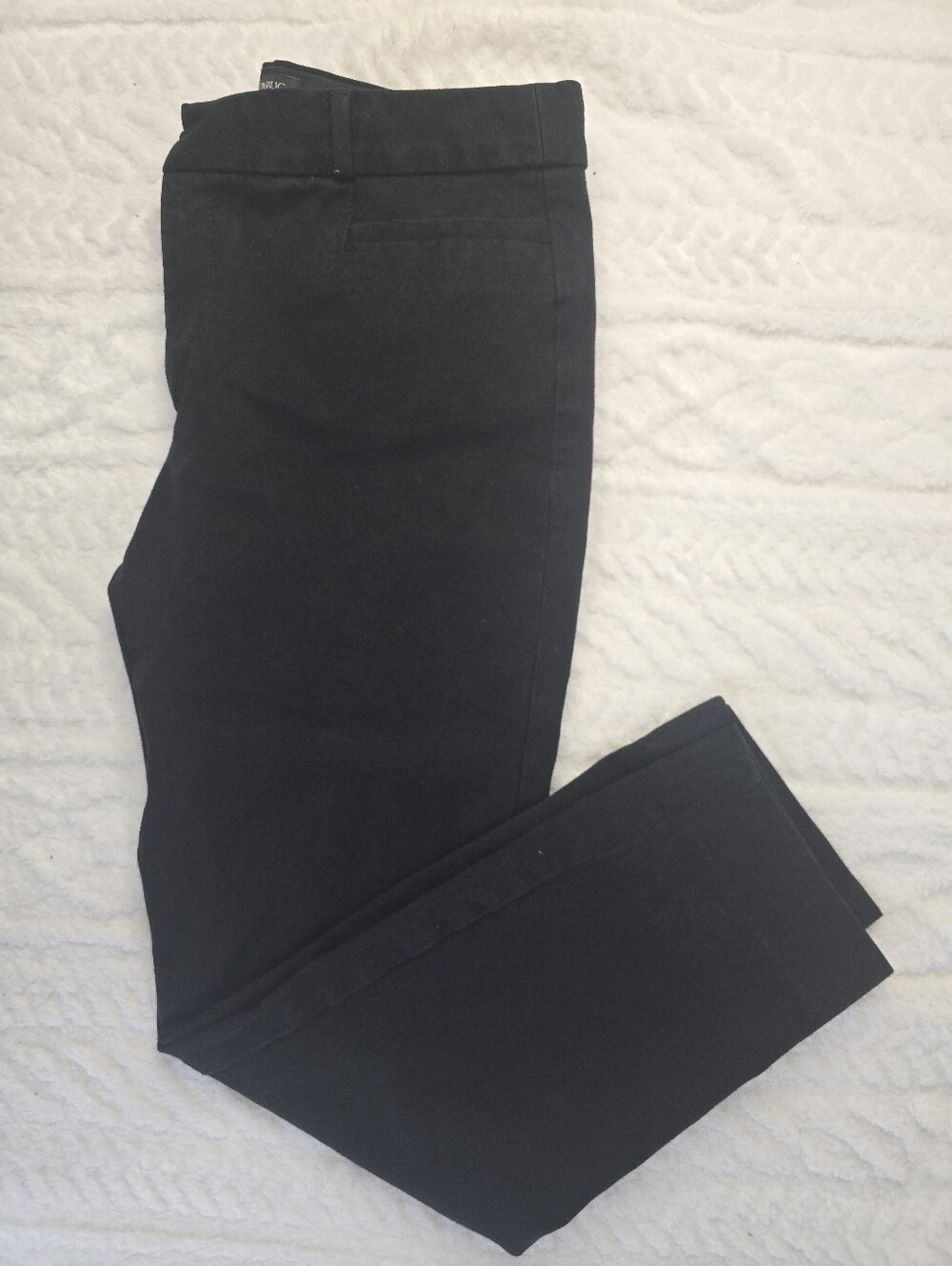 Banana Republic Sloan Pants Black Mid Rise Slim Ankle Stretch Career 8